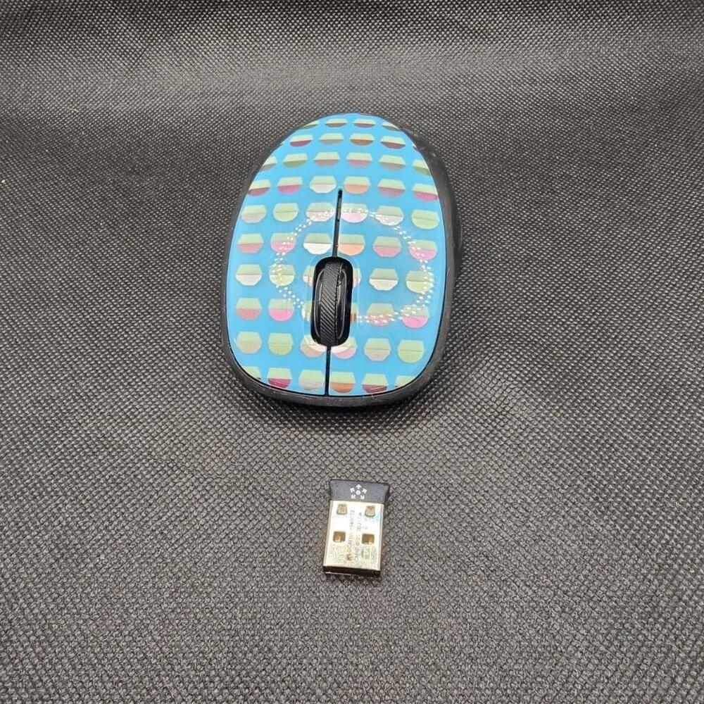 HP Wireless Mouse X4000 Morfftul Black w/ Cupcake Pattern ~ With Dongle